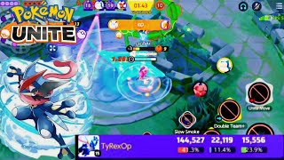 watch and learn How to Dominate with Greninja in Pokémon Unite Expert gameplay [upl. by Anuayek468]