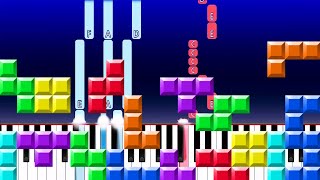 Tetris Theme Piano Tutorial [upl. by Onia]