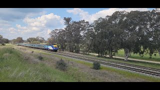 Melbournebound XPT at Marinna NSW Australia [upl. by Dorena]