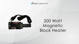 200 Watt Engine Heater Magnetic Oil Pan Heat Block Cold Winter Starts Kats 1153 [upl. by Frank]