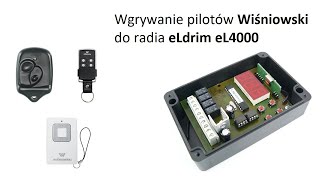 Wgrywanie pilotów Wiśniowski Cover 4GO 2k433 do radioodbiornika eLdrim eL4000 [upl. by Kcira125]