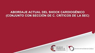 Abordaje actual del shock cardiogénico conjunto con sección de C Críticos de la SEC [upl. by Ynneb347]