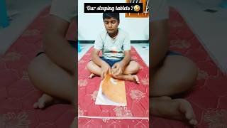 Our sleeping tablet 😂😂trending comedy funny RathaiVlog [upl. by Neyud]