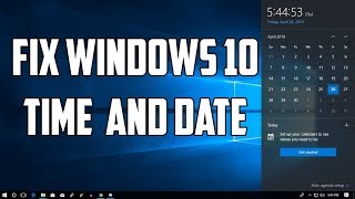 ✔️ Windows 10  Change Time Zone  Adjust Time and Date [upl. by Nosredneh]