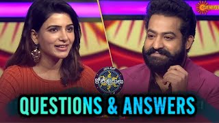 ✓ Evaru Meelo Koteeswarulu Samantha Full Episode 14 OCT 2021 EMKSAMANTHAFULLEPISODE jrntr EMK [upl. by Sedicla659]