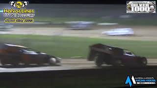 Halvor Lines Speedway WISSOTA Modified AMain Silver 1000 83123 [upl. by Nhguahs867]