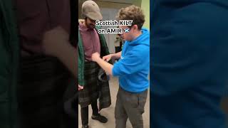 Scottish KILT on Amir 🏴󠁧󠁢󠁳󠁣󠁴󠁿 lifestylechannel uk internationalstudents glasgowlife [upl. by Gabel708]