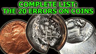 The 20 Types Of Errors On Coins – Complete Overview of Physical Error Coinage [upl. by Ahsenal]