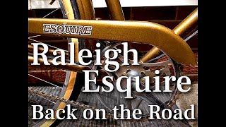 Raleigh Esquire 3speed vintage bicycle Recommissioned LEDs in Dynohub lights Pletscher carrier [upl. by Lanctot930]