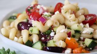 Greek Pasta Salad Recipe [upl. by Lasiaf]