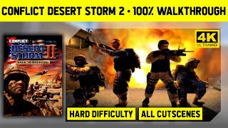 CONFLICT DESERT STORM 2  4K  COMPLETE GAME  HARD DIFFICULTY  LONGPLAY [upl. by Aynom557]