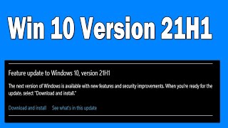 How To Install Windows 10 Version 21H1 Update [upl. by Neevan]