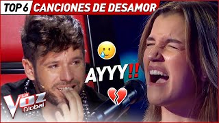 Canciones TRISTES que ROMPIERON CORAZONES 💔 en La Voz [upl. by Yendor]