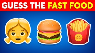 Can You Guess The Fast Food Restaurant By Emoji 🍟🍕 Quiz Dino [upl. by Gilliette]