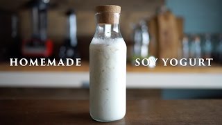 Home made Soy Yogurt ☆ 自家製豆乳ヨーグルトの作り方 [upl. by Ysac]