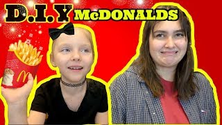 DIY MCDONALDS chicken NUGGETS and FRIES FOOD or FAIL The TOYTASTIC Sisters FAMILY VLOG [upl. by Hippel]