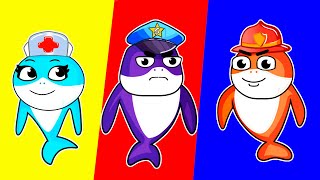 Policeman Fireman and Doctor Song  MORE Coco Rhymes  English Karaoke Songs for Kids [upl. by Carlton]