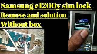 Samsung gte1200y sim lock code remove problem solution without box in hindi [upl. by Mafalda76]