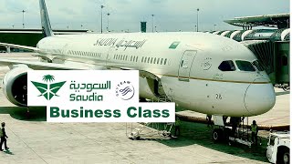 SAUDIA BUSINESS CLASS SUCCESSOR OF EMIRATES   Boeing 78710 Bangkok to Jeddah SV845 [upl. by Dallon]