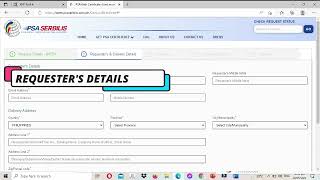 Guide to PSA Online Application via PSA Serbilis  Paano kumuha ng dokumento sa PSANSO online [upl. by Dunton88]