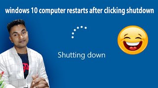 Fix Windows 10 Computer Restarts After Clicking Shutdown [upl. by Eilrac234]