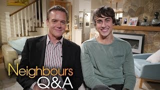 Neighbours QampA  Stefan Dennis Paul Robinson amp Taylor Glockner Mason Turner  Part 2 [upl. by Orrin549]