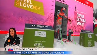 Petra Vlhova  WIN  Giant Slalom  Kranjska Gora  RUN 1  2024 [upl. by Luca]