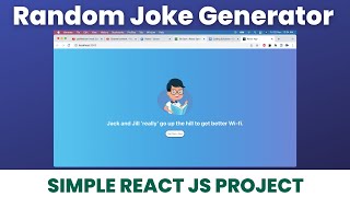 Random Joke Generator  Simple React JS Project for Beginners  React JS Coding PracticeCCBP React [upl. by Jolynn]