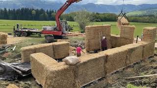 Construction en paille porteuse [upl. by Daggett695]