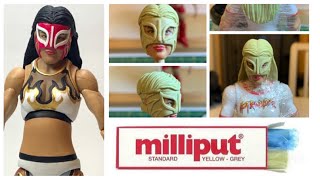 Milliput sculpting tutorial Sculpting a mask and long hair [upl. by Hooke]