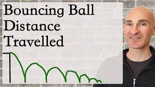 Bouncing Ball Distance Traveled Example [upl. by Ynagoham967]