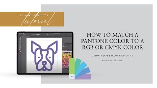 How to match a Pantone Color to a RGB or CMYK Color [upl. by Eelyam]