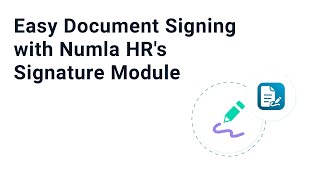 Easy Document Signing  Electronic Signatures  Numla HR [upl. by Nagaer865]