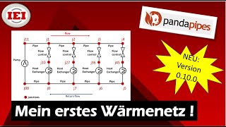 pandapipes Waermenetz mit 4 Verbrauchern [upl. by Steffin]