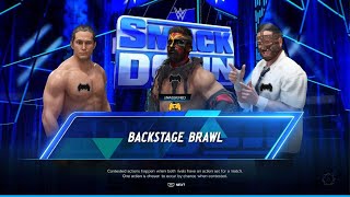 WWE 2K24  AWA knockdown Live 1st ever Backstage KO Brawl [upl. by Aizirk]