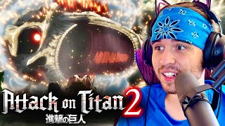 FREE FALLING 💀  Attack On Titan 2x7 FIRST TIME REACTION [upl. by Ilka]