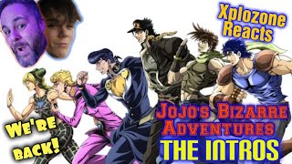 Jojos Bizarre Adventures INTROS 112  REACTION [upl. by Danya]