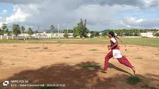 hurdles practice in ghs mchalli sameeksha selected state level second time [upl. by Lleddaw]