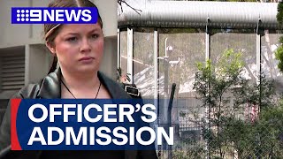 Excorrectives officers admits smuggling meth affair with inmate  9 News Australia [upl. by Llennoc297]