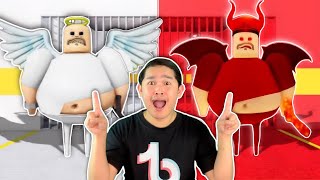 Angel BARRY vs Demon BARRY sa ROBLOX mabait at makulit na Barry [upl. by Sixele]