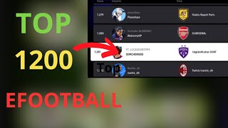 ENFRENTANDO O TOP 1200 DA LIGA eFootball ⚽ [upl. by Akived]