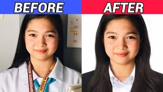 How to edit your photo ID  DIY 2x2 picture with formal attire  TikTok trend Tutorial [upl. by Bram]