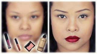 ✿ Routine teint complète contouring maquillage automne 2015✿ [upl. by Cressler]