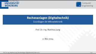 3 Einführung in die Mikroelektronik [upl. by Peednam404]