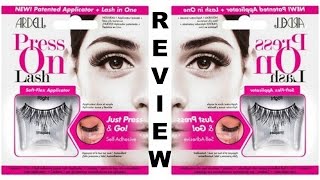 Ardell PRESS ON Lashes First Impression  Review  Demo [upl. by Eimmit]