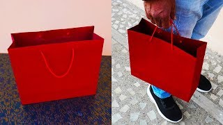 How To Make a Paper Bag  Paper Shopping Bag Craft Ideas Anyone Can Make it [upl. by Elleirua]