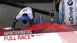 Winterberg  BMW IBSF World Cup 20172018  Mens Skeleton Heat 1  IBSF Official [upl. by Adlig]