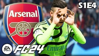 The most INSANE game ever  FC 24 Arsenal Career Mode S1E4 [upl. by Xylina629]