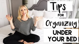 ORGANIZE  FIVE Storage HACKS for Under Your Bed [upl. by Assilam]