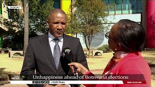 Botswana Elections I Unhappiness ahead of polls [upl. by Esorrebma]